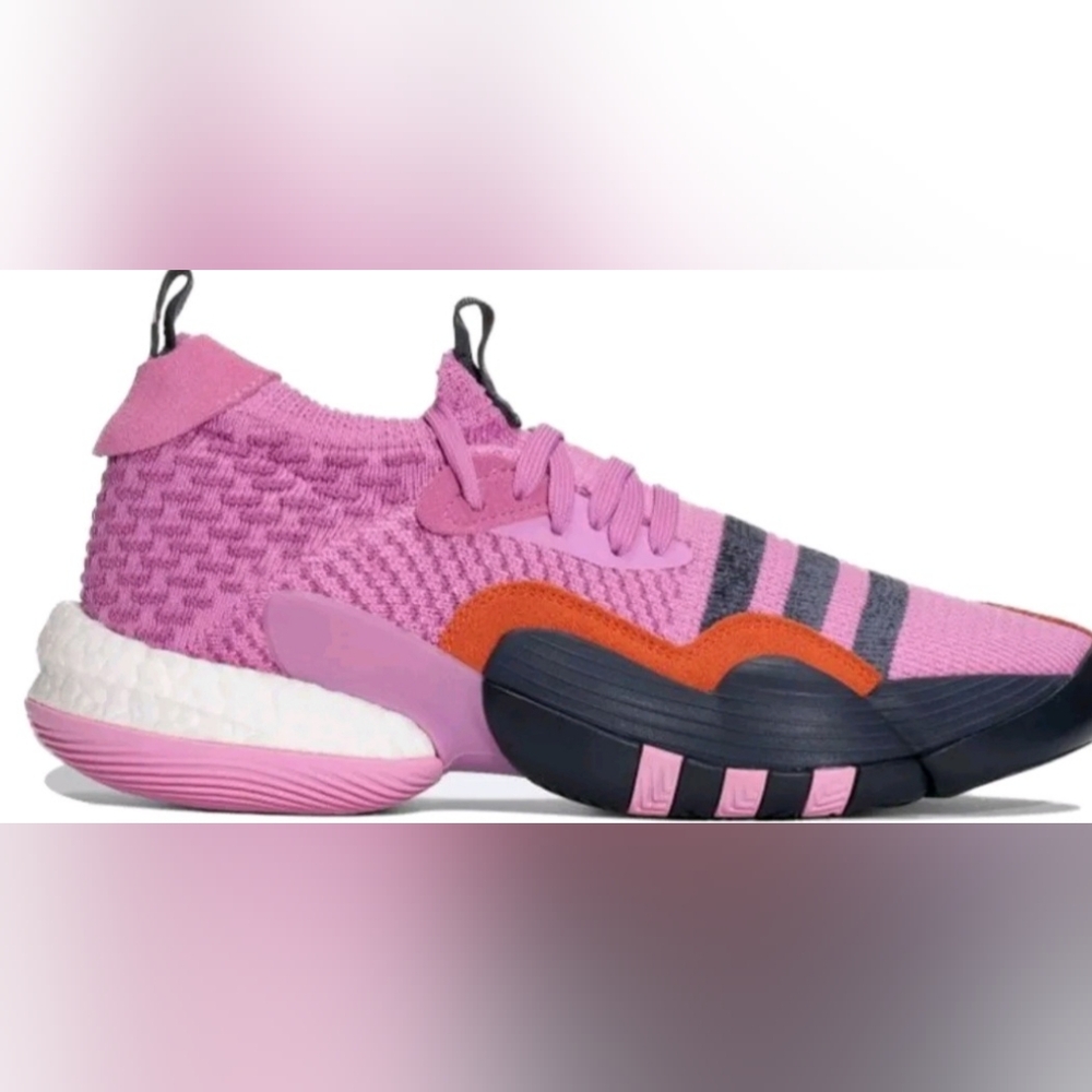 Adidas Purple and Blue Athletic Shoes with Modern Cushioning